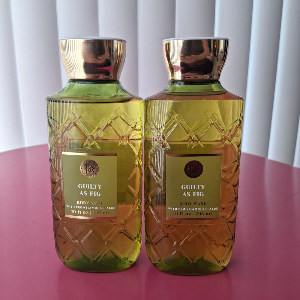 Bath & Body Works GUILTY AS FIG Body Wash/Shower Gel 10 fl oz Set of 2